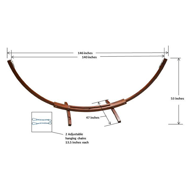 Arlmont & Co. Grimes Arc Wood Standard Hammock Stand & Reviews Wayfair